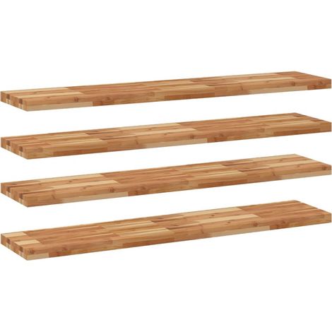 Maison Exclusive - Schweberegale 4 Stk. 160x30x4 cm Massivholz Ak