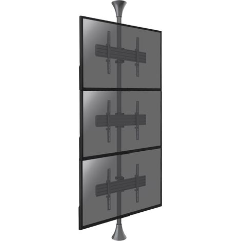 Support sol-plafond pour 3 écrans TV 32'' - 75'' - Vesa max 600x400 (1/4)