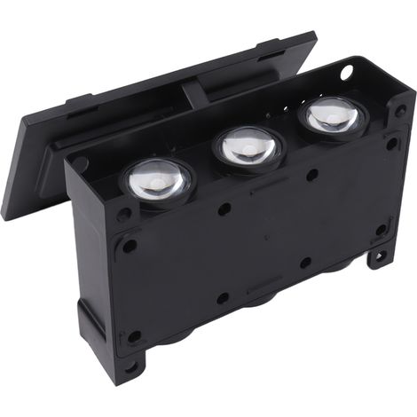 Lampe solaire d'extérieur étanche à 6 LED, applique murale d'ambiance RGB pour jardin, patio, cour, terrasse ou intérieur. (1/5)