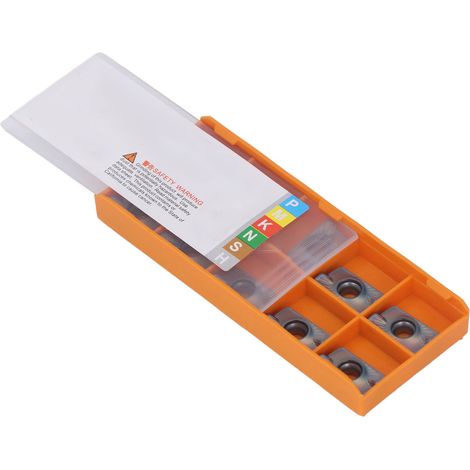 Satz mit 10 Hartmetall-Dreheinsätzen, CNC-Fräser, Schneidwerkzeuge für Holz und Stahl, Komplettset. (1/5)