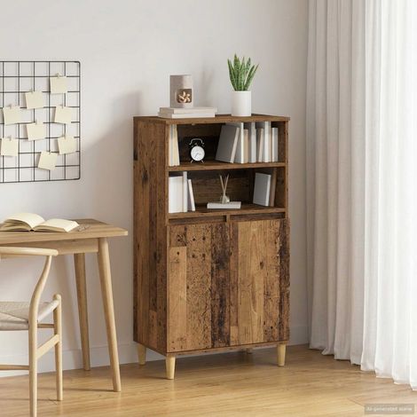 vidaXL Haut Armoire Bois ancien 60 x 36 x 110 cm Bois d'ingénierie (1/5)