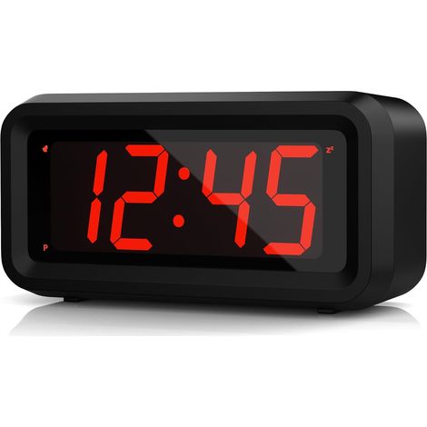 Petit Chevet LED Digital Wall Alarm Clock Réveils de Voyage avec 1.2 '' Temps d'affichage LED (1/5)