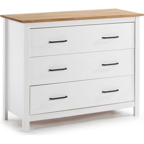 Cómoda Eira Blanco - Oak (ancho) x 80cm (alto)