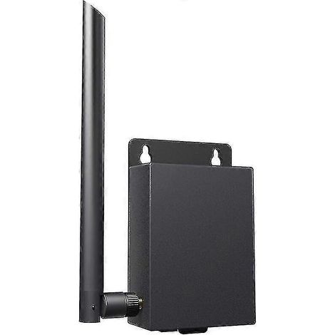 Routeur 4G extérieur étanche avec emplacement pour carte SIM, antenne 5 dBi, compatible avec les réseaux IPC (jusqu'à 15 appareils), haute sécurité, version UE, noir KFWHBYV (1/4)