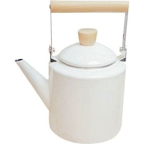 Bouilloire émaillée 2 litres – Compatible cuisinières halogènes, induction, gaz – Design japonais élégant – Idéale pour thé et café (1/5)