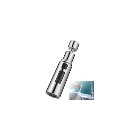 Rociador para grifo de cocina, aireador de grifo extensible, cabezal de filtro con boquilla, aireador de grifo giratorio de 360° para cocina, cabezal de repuesto para grifo de cocina con 3 modos, 1 un (1/4)