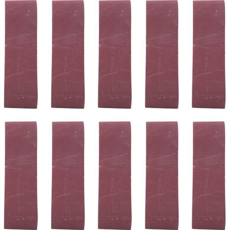 Ortviai Bande abrasive pour ponceuse à bande 533 x 75 mm, grain 400, aluminium oxydé, lot de 10 (1/5)