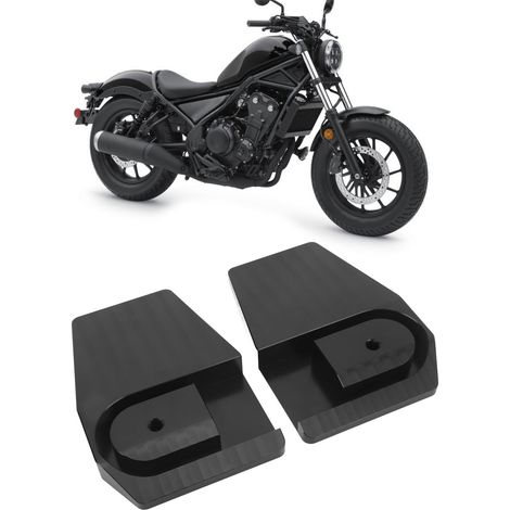 Repose-pieds carré à larges crampons pour moto, compatible avec Honda CMX500 Rebel CMX 500 300 Rebel500 2017-2022, noir. (1/5)