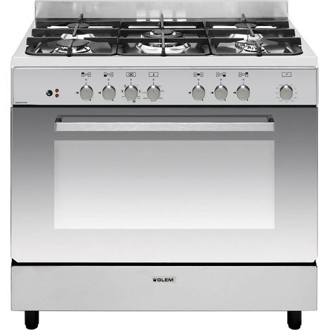 piano cottura 104l 5 fuochi in acciaio inox - GE960CVIX2 - Glem (1/3)