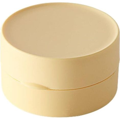 1 Small Yellow Travel Soap Dish, Sturdy and Waterproof, Ideal for Hiking, Showers, Bathrooms, Schools and Gyms. MUMU (1/4)