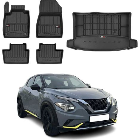 OMAC Kit Tapis de Sol et Coffre Compatible avec Nissan Juke 2019-2022 TPE Noir (1/5)