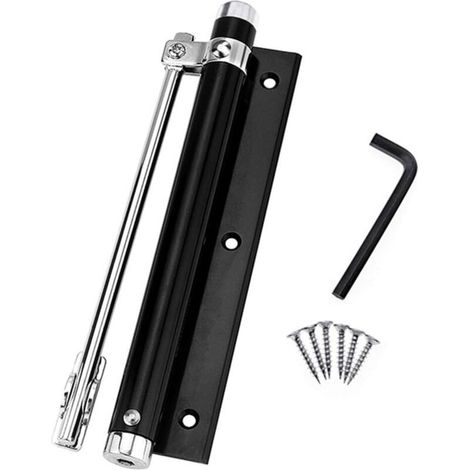 Ferme-Porte léger en Alliage d'aluminium réglable Automatique Montage en Surface 45kg(Noir) (1/5)