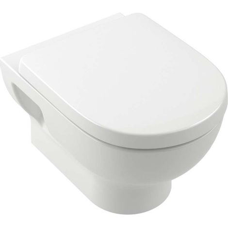 Villeroy & Boch O.novo - Wand-WC mit SoftClosing-Sitz, TwistFlush, DirectFlush, Alpinweiß 5C39CL01