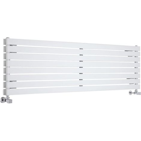 Milano Capri White Horizontal Double Flat Panel Radiator - 472mm x 1600mm (1/5)