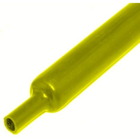 Tube Thermorétractable sans Colle diamèter 6,4mm 2:1 Jaune