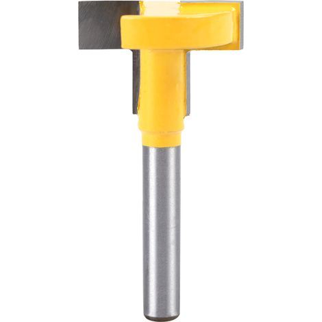 Fraise à rainurer en carbure cémenté 1/4 de pouce pour bois, fraise de défonceuse, outil de fraisage bois (jaune, 27mm) (1/5)