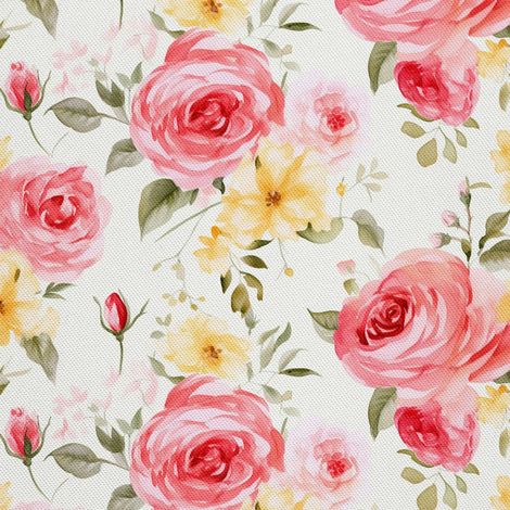 Tissu décoratif d'extérieur Oxford - Motif floral - DX2130 (1/5)
