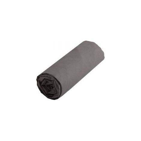 Drap housse uni 140 x 190 cm - Anthracite (1/3)