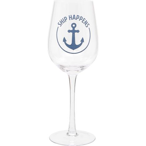 Verre à vin humoristique Ship Happens 420 ml (1/3)