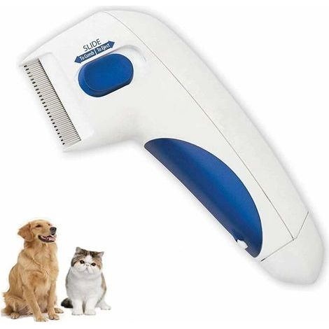 Peine eléctrico antipulgas para mascotas, peine eléctrico para limpiar mascotas con piojos, peine eléctrico para perros y gatos. (1/5)
