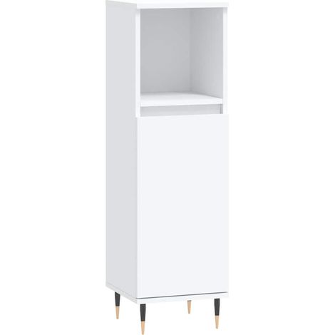 Maison Exclusive - Badschrank Weiß 30x30x100 cm Holzwerkstoff
