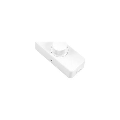 3-100W LED gradateur de bord arrière (variateur rotatif), utilisé pour LED dimmable, lampe à incandescence, lampe halogène, 220-240V, interrupteur enfichable CE, blanc (1/5)