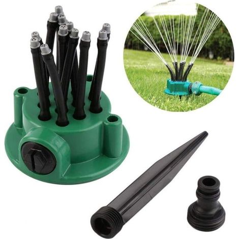 Arroseur de Jardin 360 Degrés pour Grandes Surfaces de Pelouse Arrosage Automatique Extérieur (1/4)