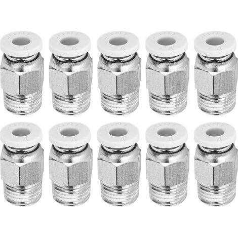 10 raccords pneumatiques droits argentés M10 filetage PC4-01 pour imprimante 3D, accessoires (1/5)