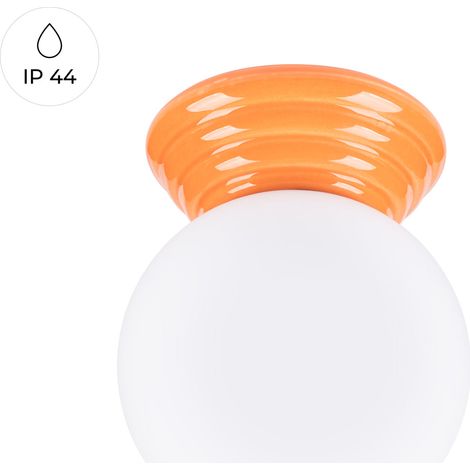 Plafonnier Zori, orange IP44 (1/2)