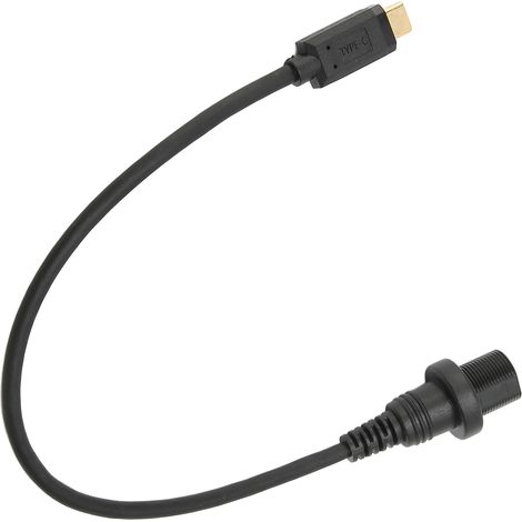 Adaptateur multifonctionnel de câble de type C à montage encastré pour tableau de bord de voiture, bateau et moto, 0,3 m / 1,0 pi