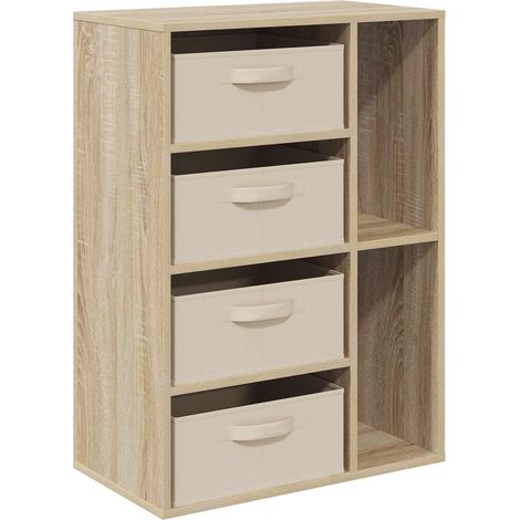 Sideboard with Drawer Sonoma Oak 60 x 33.5 x 84 cm vidaXL