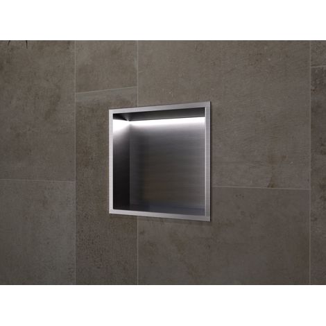 MEDIMEX HOR004/BGM INDIC Hornacina Con Led 33x33 Black Gun Metal - ref: HOR004/BGM (1/2)