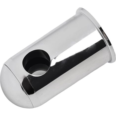 Support mural ABS pour barre de douche de 22 mm de diamètre, support de fixation robuste pour barre de levage de salle de bain et toilettes, kit de fixation argenté (1/5)