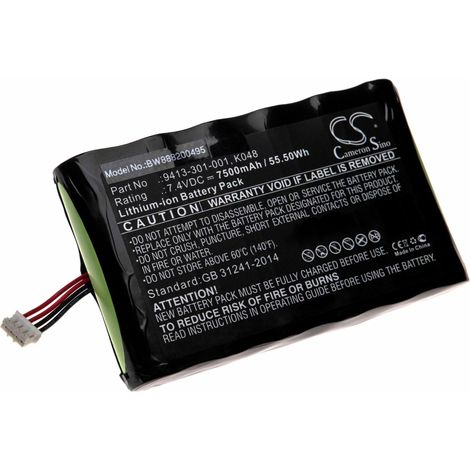 vhbw Akku Ersatz für Peli K048, 9413-301-001 für Taschenlampe Kopflampe (7500 mAh, 7,4 V, Li-Ion) (1/2)