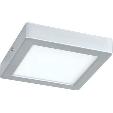 Plafonnier LED, luminaire en saillie en métal et plastique, lampe (1/2)