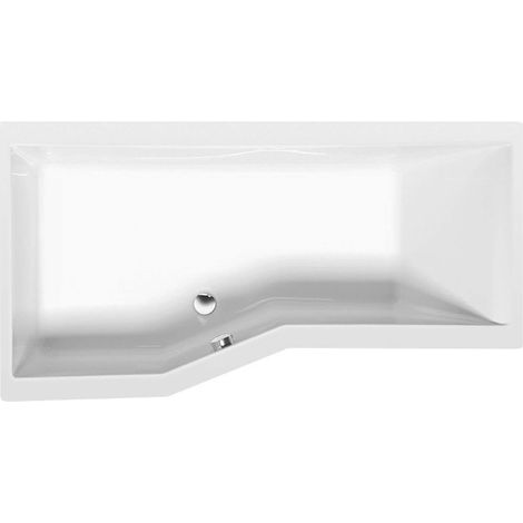 Polysan Vasche da bagno - Vasca da bagno asimmetrica VERSYS L, 160x84x47 cm, sinistra, bianco 14611