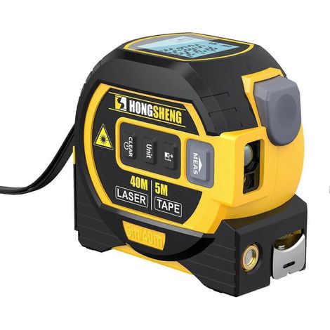 Mètre ruban laser 3 en 1 « The Almighty Ruler » : longueur de 5 m et 40 m. (1/5)