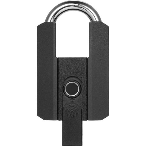 Serrure intelligente à empreinte digitale - 3 méthodes de déverrouillage (app, empreinte, clé) IP67 rechargeable par USB Type-C - Cadre en zinc et acier A3 - Dimensions 107x65x30mm, poids 445g (1/5)