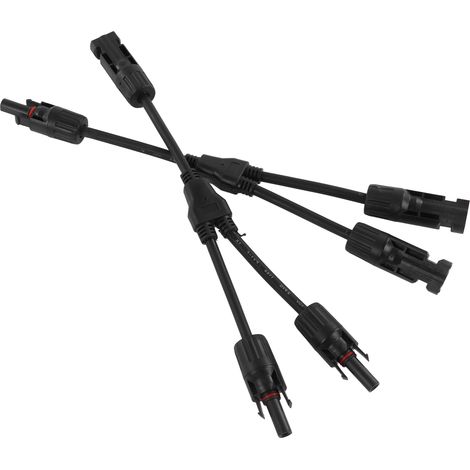 Connecteur Solaire Y Branchement 1000V 50A IP67 Étanche Adaptateur Parallèle Diviseur Extérieur (1/5)