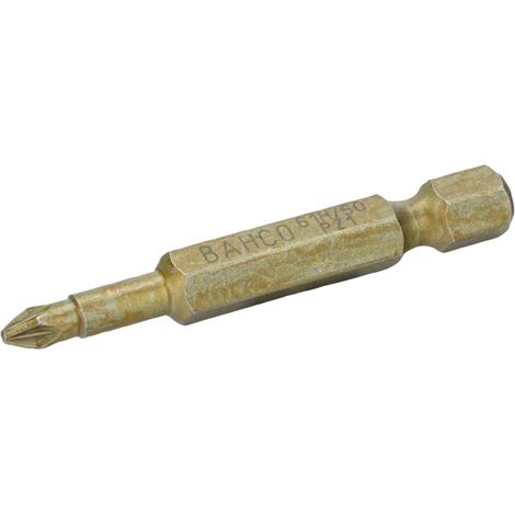 Bahco 1/4 Extra-harte Torsions-Schraubendreher Bits für PZ3-Pozidriv-Schrauben 50 mm - 5 Stk./Kunststoffbox (1/3)