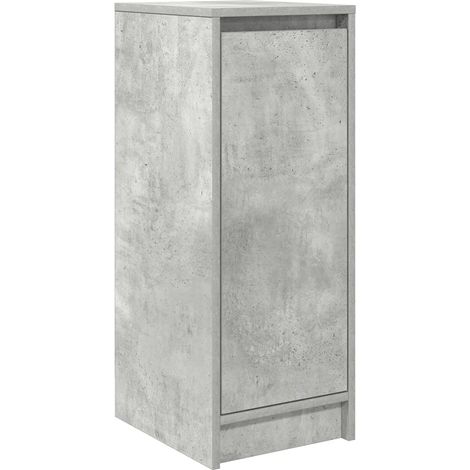 Scarpiera moderna con ampio spazio contenitivo 29,5 x 34 x 76 cm legno composito grigio cemento 020051763