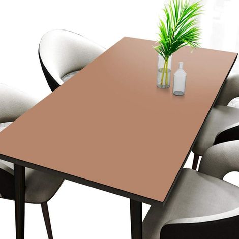 PU Tischschutz 70x70cm Khaki+Grau Wasserdicht Kratzfest für Esstisch & Schreibtisch