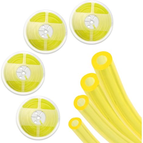 Tube de carburant de remplacement pour tondeuse à gazon, coupe-bordure, tronçonneuse, souffleur pour Poulan Homelite Honda Husqvarna (4 tailles et 4 pieds de long) (1/5)