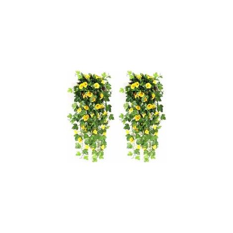 Fleurs artificielles pendantes d'extérieur fleurs artificielles tombantes d'intérieur, plantes artificielles pour décorations de mariage, jardin, mur, balcon