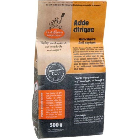 Acido Citrico 500g - La Droguerie Ecoprat