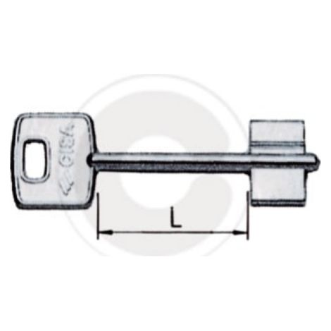 Cisa 00100.001 chiave grezza per serrature di sicurezza porte blindate (1/3)