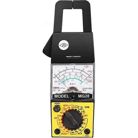 Pince ampèremétrique MG28, ampèremètre à aiguille courant/tension, multimètre multifonctionnel 500 A CA, courant alternatif (1/5)