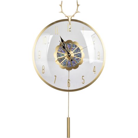 Horloge murale tête de cerf, style épuré, pour salon, chambre, bureau, salle à manger, couloir. (1/5)