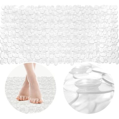 Tapis antidérapant pour douche - Orion - 70x35 cm - Transparent - Ventouses - Élastique - Pour baignoire et douche (1/5)