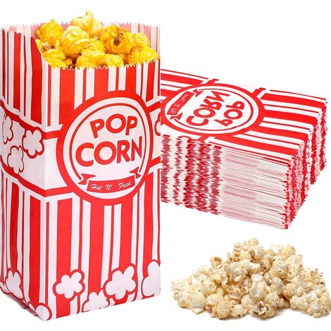 sachets de pop-corn, sachets en papier, sachets pour pop-corn, sachets pour les en-cas au chocolat, bonbons, sachets de bonbons (1/5)